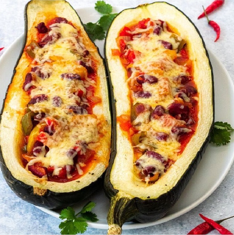 Baby Eggplant Stuffed Veg