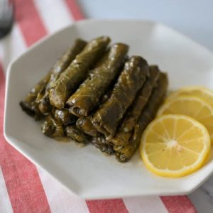 Vine Leaves Veg Cooked